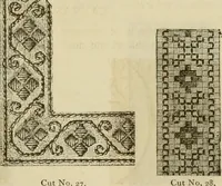 An illustration from Manual of needlework. Teaching how to do Kensington, applique, cretonne, roman, cross-stitch, outline and other embroideries .. (1883)
