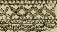 An illustration from Manual of needlework. Teaching how to do Kensington, applique, cretonne, roman, cross-stitch, outline and other embroideries .. (1883)