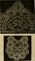 An illustration from Manual of needlework. Teaching how to do Kensington, applique, cretonne, roman, cross-stitch, outline and other embroideries .. (1883)