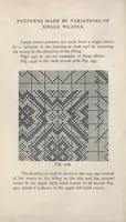 Picture 5 of 6 from A manual of weave construction; a systematic arrangement and explanation of the foundation and derivative weaves for harness looms (1903), leaf 106
