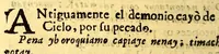 An illustration from Manual para catekizar, y administrar los santos sacramentos à los Indios que habitan la Prouincia de la Nueua Andaluzia, y Nueua Barcelona, y San Christoval de los Cumanagotos. ... (1683)
