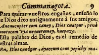 Picture 8 of 25 from Manual para catekizar, y administrar los santos sacramentos à los Indios que habitan la Prouincia de la Nueua Andaluzia, y Nueua Barcelona, y San Christoval de los Cumanagotos. ... (1683), leaf 29
