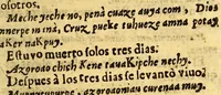 An illustration from Manual para catekizar, y administrar los santos sacramentos à los Indios que habitan la Prouincia de la Nueua Andaluzia, y Nueua Barcelona, y San Christoval de los Cumanagotos. ... (1683)
