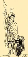 An illustration from Manuel d'archeologie francaise depuis les temps mérovingiens jusqu'à la renaissance .. (1902)