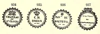 Picture 5 of 12 from Manuel de l'amateur de porcelaines, manufactures françaises, suivi du Repertoire, alphabétique et systématique de toutes les marques connues (1922), leaf 104