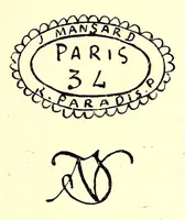 An illustration from Manuel de l'amateur de porcelaines, manufactures françaises, suivi du Repertoire, alphabétique et systématique de toutes les marques connues (1922)