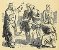 An illustration from Manuel of devotion in the Beaver Indian language (1886)