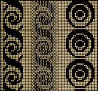 Picture 56 of 116 from Manufacture of narrow woven fabrics, ribbons, trimmings, edgings, etc., giving description of the various yarns used. The construction of weaves and novelties in fabric structures, also descriptive matter as to looms, etc (1917), leaf 158