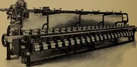 Picture 73 of 116 from Manufacture of narrow woven fabrics, ribbons, trimmings, edgings, etc., giving description of the various yarns used. The construction of weaves and novelties in fabric structures, also descriptive matter as to looms, etc (1917), leaf 183