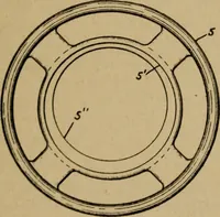 Picture 77 of 116 from Manufacture of narrow woven fabrics, ribbons, trimmings, edgings, etc., giving description of the various yarns used. The construction of weaves and novelties in fabric structures, also descriptive matter as to looms, etc (1917), leaf 190
