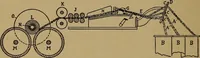 Picture 109 of 116 from Manufacture of narrow woven fabrics, ribbons, trimmings, edgings, etc., giving description of the various yarns used. The construction of weaves and novelties in fabric structures, also descriptive matter as to looms, etc (1917), leaf 231