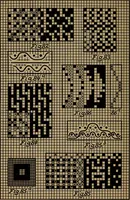 Picture 18 of 116 from Manufacture of narrow woven fabrics, ribbons, trimmings, edgings, etc., giving description of the various yarns used. The construction of weaves and novelties in fabric structures, also descriptive matter as to looms, etc (1917), leaf 79