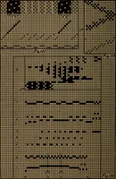 An illustration from Manufacture of narrow woven fabrics, ribbons, trimmings, edgings, etc., giving description of the various yarns used. The construction of weaves and novelties in fabric structures, also descriptive matter as to looms, etc (1917)