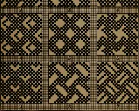 An illustration from Manufacture of narrow woven fabrics, ribbons, trimmings, edgings, etc., giving description of the various yarns used. The construction of weaves and novelties in fabric structures, also descriptive matter as to looms, etc (1917)