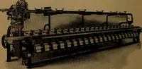 An illustration from Manufacture of narrow woven fabrics, ribbons, trimmings, edgings, etc., giving description of the various yarns used. The construction of weaves and novelties in fabric structures, also descriptive matter as to looms, etc (1917)