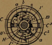 An illustration from Manufacture of narrow woven fabrics, ribbons, trimmings, edgings, etc., giving description of the various yarns used. The construction of weaves and novelties in fabric structures, also descriptive matter as to looms, etc (1917)