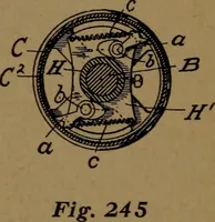 An illustration from Manufacture of narrow woven fabrics, ribbons, trimmings, edgings, etc., giving description of the various yarns used. The construction of weaves and novelties in fabric structures, also descriptive matter as to looms, etc (1917)