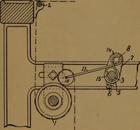 An illustration from Manufacture of narrow woven fabrics, ribbons, trimmings, edgings, etc., giving description of the various yarns used. The construction of weaves and novelties in fabric structures, also descriptive matter as to looms, etc (1917)
