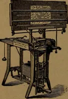 An illustration from Manufacture of narrow woven fabrics, ribbons, trimmings, edgings, etc., giving description of the various yarns used. The construction of weaves and novelties in fabric structures, also descriptive matter as to looms, etc (1917)