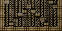 An illustration from Manufacture of narrow woven fabrics, ribbons, trimmings, edgings, etc., giving description of the various yarns used. The construction of weaves and novelties in fabric structures, also descriptive matter as to looms, etc (1917)