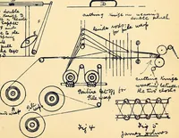 An illustration from Manuscript notes on weaving (1900)