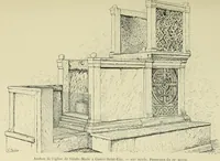 An illustration from Les marbriers romains et le mobilier presbytéral (1897)