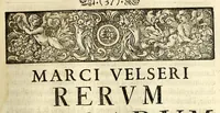 An illustration from Marci Velseri, Matthaei F. Ant. N. Reip. Augustanae quondam duumviri, Opera historica et philologica, sacra et profana. : In quibus historia boica, res Augustinae, conversio & passio SS. martyrum, Afrae, Hilariae, Dignae, Eunomiae, Eutropiae, vitae S. Udalrici, & S. Severini, narratio eorum, quae contigerunt Apollonio Tyrio, tabulae Peutingerianae integrae, epistolae ad viros illustres Latinae Italicaeque, & proteus satyra continentur. (1682)