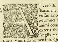 An illustration from Marci Velseri, Matthaei F. Ant. N. Reip. Augustanae quondam duumviri, Opera historica et philologica, sacra et profana. : In quibus historia boica, res Augustinae, conversio & passio SS. martyrum, Afrae, Hilariae, Dignae, Eunomiae, Eutropiae, vitae S. Udalrici, & S. Severini, narratio eorum, quae contigerunt Apollonio Tyrio, tabulae Peutingerianae integrae, epistolae ad viros illustres Latinae Italicaeque, & proteus satyra continentur. (1682)