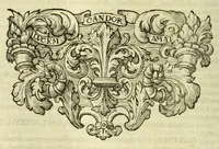 An illustration from Marci Velseri, Matthaei F. Ant. N. Reip. Augustanae quondam duumviri, Opera historica et philologica, sacra et profana. : In quibus historia boica, res Augustinae, conversio & passio SS. martyrum, Afrae, Hilariae, Dignae, Eunomiae, Eutropiae, vitae S. Udalrici, & S. Severini, narratio eorum, quae contigerunt Apollonio Tyrio, tabulae Peutingerianae integrae, epistolae ad viros illustres Latinae Italicaeque, & proteus satyra continentur. (1682)