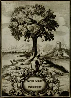 An illustration from Mariae höchst-wunderbarliche und ohne alle Sünden-Mackl gnaden-reich beschehene Empfängnuss : in hunderterley Sinn-Bildern vorgestellet, mit minder ... durch gleich-lauffende Vers deutlich erkläret : anbey mit einer anmüthigen Melodey versehen .. (1712)