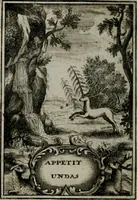An illustration from Mariae höchst-wunderbarliche und ohne alle Sünden-Mackl gnaden-reich beschehene Empfängnuss : in hunderterley Sinn-Bildern vorgestellet, mit minder ... durch gleich-lauffende Vers deutlich erkläret : anbey mit einer anmüthigen Melodey versehen .. (1712)