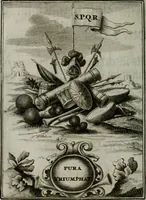 An illustration from Mariae höchst-wunderbarliche und ohne alle Sünden-Mackl gnaden-reich beschehene Empfängnuss : in hunderterley Sinn-Bildern vorgestellet, mit minder ... durch gleich-lauffende Vers deutlich erkläret : anbey mit einer anmüthigen Melodey versehen .. (1712)