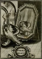 An illustration from Mariae höchst-wunderbarliche und ohne alle Sünden-Mackl gnaden-reich beschehene Empfängnuss : in hunderterley Sinn-Bildern vorgestellet, mit minder ... durch gleich-lauffende Vers deutlich erkläret : anbey mit einer anmüthigen Melodey versehen .. (1712)