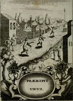 An illustration from Mariae höchst-wunderbarliche und ohne alle Sünden-Mackl gnaden-reich beschehene Empfängnuss : in hunderterley Sinn-Bildern vorgestellet, mit minder ... durch gleich-lauffende Vers deutlich erkläret : anbey mit einer anmüthigen Melodey versehen .. (1712)