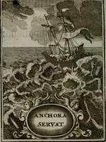 An illustration from Mariae höchst-wunderbarliche und ohne alle Sünden-Mackl gnaden-reich beschehene Empfängnuss : in hunderterley Sinn-Bildern vorgestellet, mit minder ... durch gleich-lauffende Vers deutlich erkläret : anbey mit einer anmüthigen Melodey versehen .. (1712)