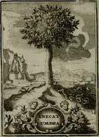 An illustration from Mariae höchst-wunderbarliche und ohne alle Sünden-Mackl gnaden-reich beschehene Empfängnuss : in hunderterley Sinn-Bildern vorgestellet, mit minder ... durch gleich-lauffende Vers deutlich erkläret : anbey mit einer anmüthigen Melodey versehen .. (1712)