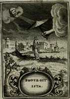 An illustration from Mariae höchst-wunderbarliche und ohne alle Sünden-Mackl gnaden-reich beschehene Empfängnuss : in hunderterley Sinn-Bildern vorgestellet, mit minder ... durch gleich-lauffende Vers deutlich erkläret : anbey mit einer anmüthigen Melodey versehen .. (1712)