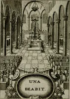 An illustration from Mariae höchst-wunderbarliche und ohne alle Sünden-Mackl gnaden-reich beschehene Empfängnuss : in hunderterley Sinn-Bildern vorgestellet, mit minder ... durch gleich-lauffende Vers deutlich erkläret : anbey mit einer anmüthigen Melodey versehen .. (1712)