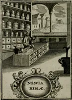 An illustration from Mariae höchst-wunderbarliche und ohne alle Sünden-Mackl gnaden-reich beschehene Empfängnuss : in hunderterley Sinn-Bildern vorgestellet, mit minder ... durch gleich-lauffende Vers deutlich erkläret : anbey mit einer anmüthigen Melodey versehen .. (1712)