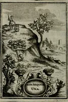 An illustration from Mariae höchst-wunderbarliche und ohne alle Sünden-Mackl gnaden-reich beschehene Empfängnuss : in hunderterley Sinn-Bildern vorgestellet, mit minder ... durch gleich-lauffende Vers deutlich erkläret : anbey mit einer anmüthigen Melodey versehen .. (1712)