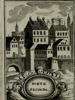 An illustration from Mariae höchst-wunderbarliche und ohne alle Sünden-Mackl gnaden-reich beschehene Empfängnuss : in hunderterley Sinn-Bildern vorgestellet, mit minder ... durch gleich-lauffende Vers deutlich erkläret : anbey mit einer anmüthigen Melodey versehen .. (1712)