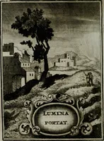 An illustration from Mariae höchst-wunderbarliche und ohne alle Sünden-Mackl gnaden-reich beschehene Empfängnuss : in hunderterley Sinn-Bildern vorgestellet, mit minder ... durch gleich-lauffende Vers deutlich erkläret : anbey mit einer anmüthigen Melodey versehen .. (1712)
