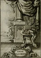 An illustration from Mariae höchst-wunderbarliche und ohne alle Sünden-Mackl gnaden-reich beschehene Empfängnuss : in hunderterley Sinn-Bildern vorgestellet, mit minder ... durch gleich-lauffende Vers deutlich erkläret : anbey mit einer anmüthigen Melodey versehen .. (1712)