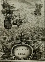 An illustration from Mariae höchst-wunderbarliche und ohne alle Sünden-Mackl gnaden-reich beschehene Empfängnuss : in hunderterley Sinn-Bildern vorgestellet, mit minder ... durch gleich-lauffende Vers deutlich erkläret : anbey mit einer anmüthigen Melodey versehen .. (1712)