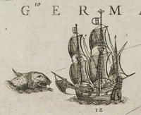 Picture 17 of 17 from The mariners mirrour : wherin may playnly be seen the courses, heights, distances, depths, soundings, flouds and ebs, risings of lands, rocks, sands and shoalds, with the marks for th'entrings of the harbouroughs, havens and ports of the greatest part of Europe: their seueral traficks and commodities: together w.th the rules and instrume[n]ts of navigation. (1588), leaf 232