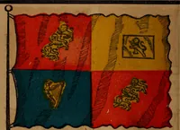 An illustration from The maritime flags and standards of all nations, together with a geographical sketch (1856)