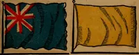 An illustration from The maritime flags and standards of all nations, together with a geographical sketch (1856)