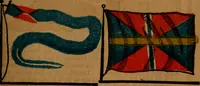 Picture 57 of 105 from The maritime flags and standards of all nations, together with a geographical sketch (1856), leaf 40
