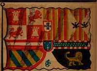 An illustration from The maritime flags and standards of all nations, together with a geographical sketch (1856)