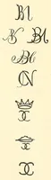 An illustration from Marks and monograms on European and oriental pottery and porcelain, with historical notices of each manufactory; over 3500 potters' marks and illustrations (1908)